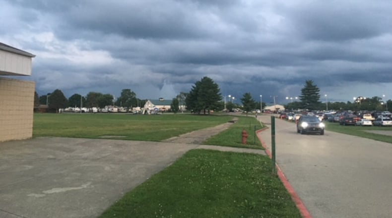 FILE PHOTO: Storms that led to a Tornado Warning in Champign County on Tuesday, July 31, 2018.
