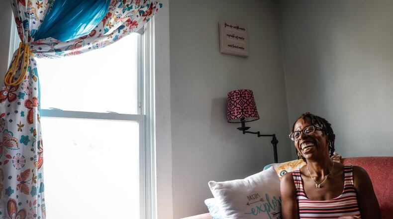 Dayton resident Christa Hullaby is a survivor of domestic violence.  There has been an increase in domestic violence from 2020 to 2021. JIM NOELKER/STAFF