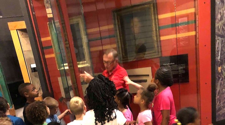 The Shawnee "walking bow," recovered from the field where the Battle of Piqua (Peckuwe) took place on August 8, 1780, is an amazing piece of history. PHOTO COURTESY OF THE CLARK COUNTY HISTORICAL SOCIETY