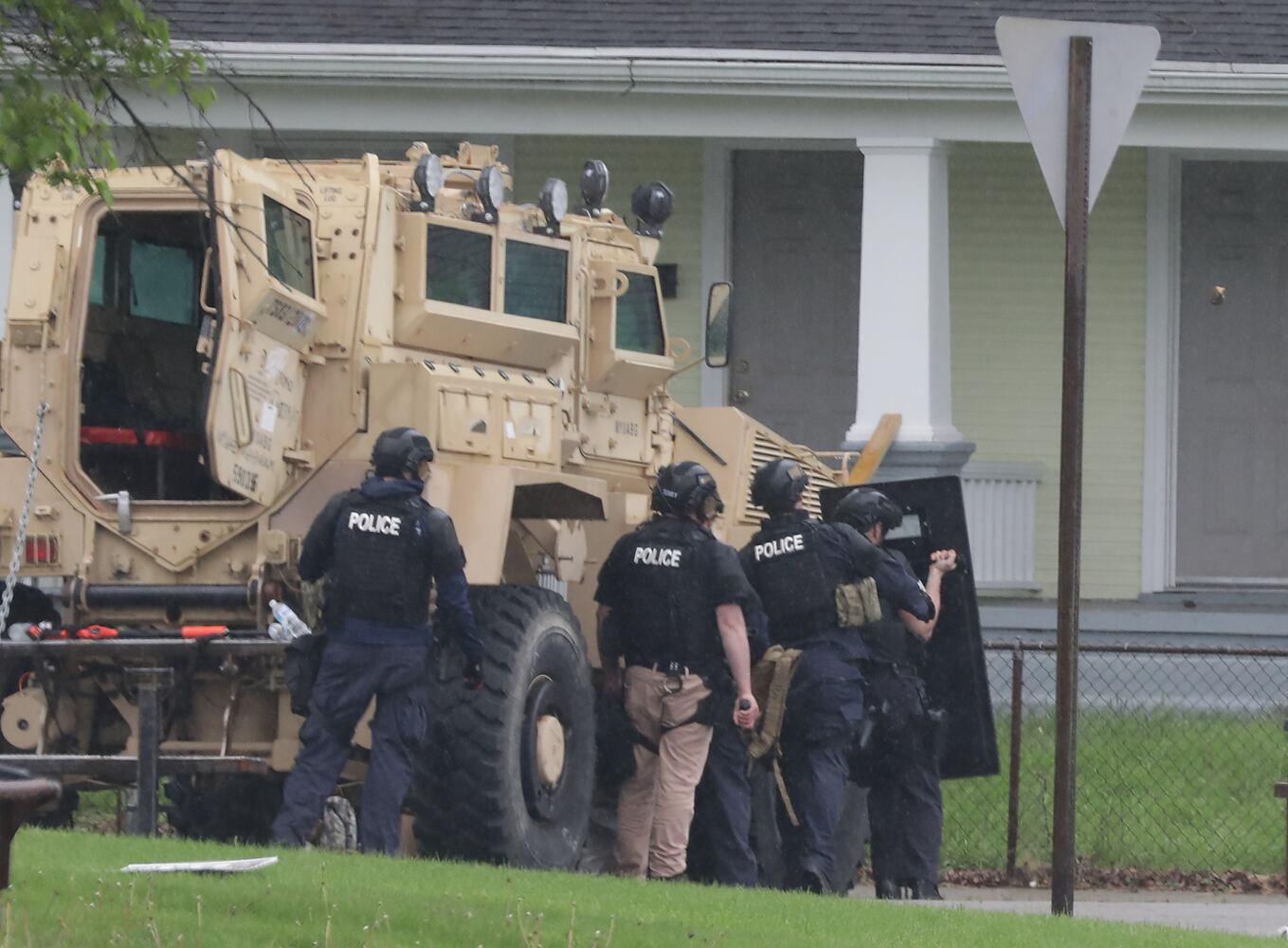 PHOTOS: Standoff on West Perrin Avenue