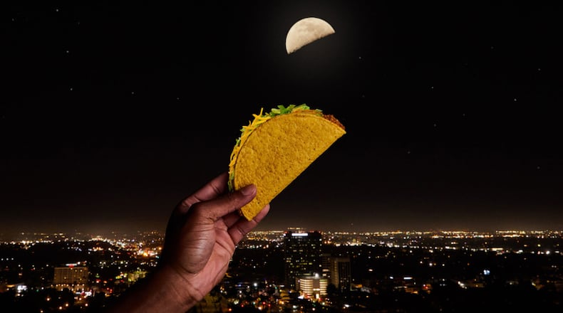 Taco Bell is offering free tacos for Tuesday's "Taco Moon." | Photo from Taco Bell