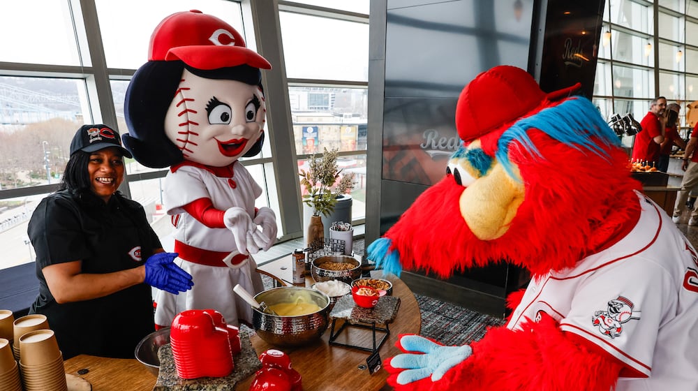 The Cincinnati Reds unveiled 15 new menu items for the team's 2026 season at Great American Ball Park Friday, March 20, 2026. NICK GRAHAM/STAFF