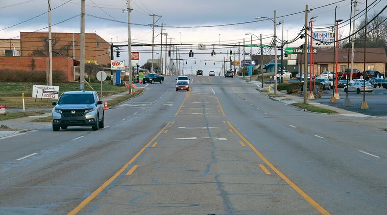Bechtle Avenue between the railroad tracks and West First Street is one of the repaving projects to be completed in 2025. BILL LACKEY/STAFF