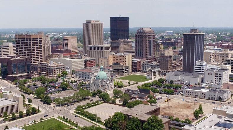 The City of Dayton’s skyline. TY GREENLEES / STAFF