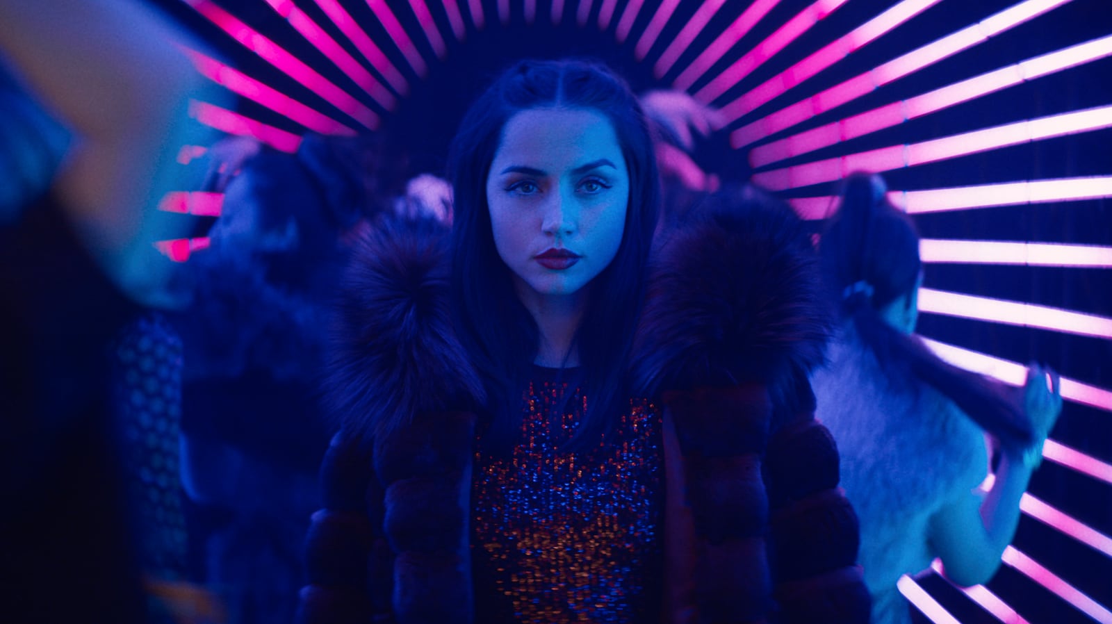 This image released by Lionsgate shows Ana de Armas in a scene from "Ballerina." (Lionsgate via AP)