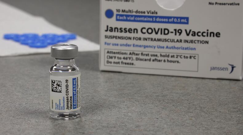 Champaign County held a clinic on March 20 in Urbana where they only distributed the Johnson and Johnson vaccine. BILL LACKEY/STAFF