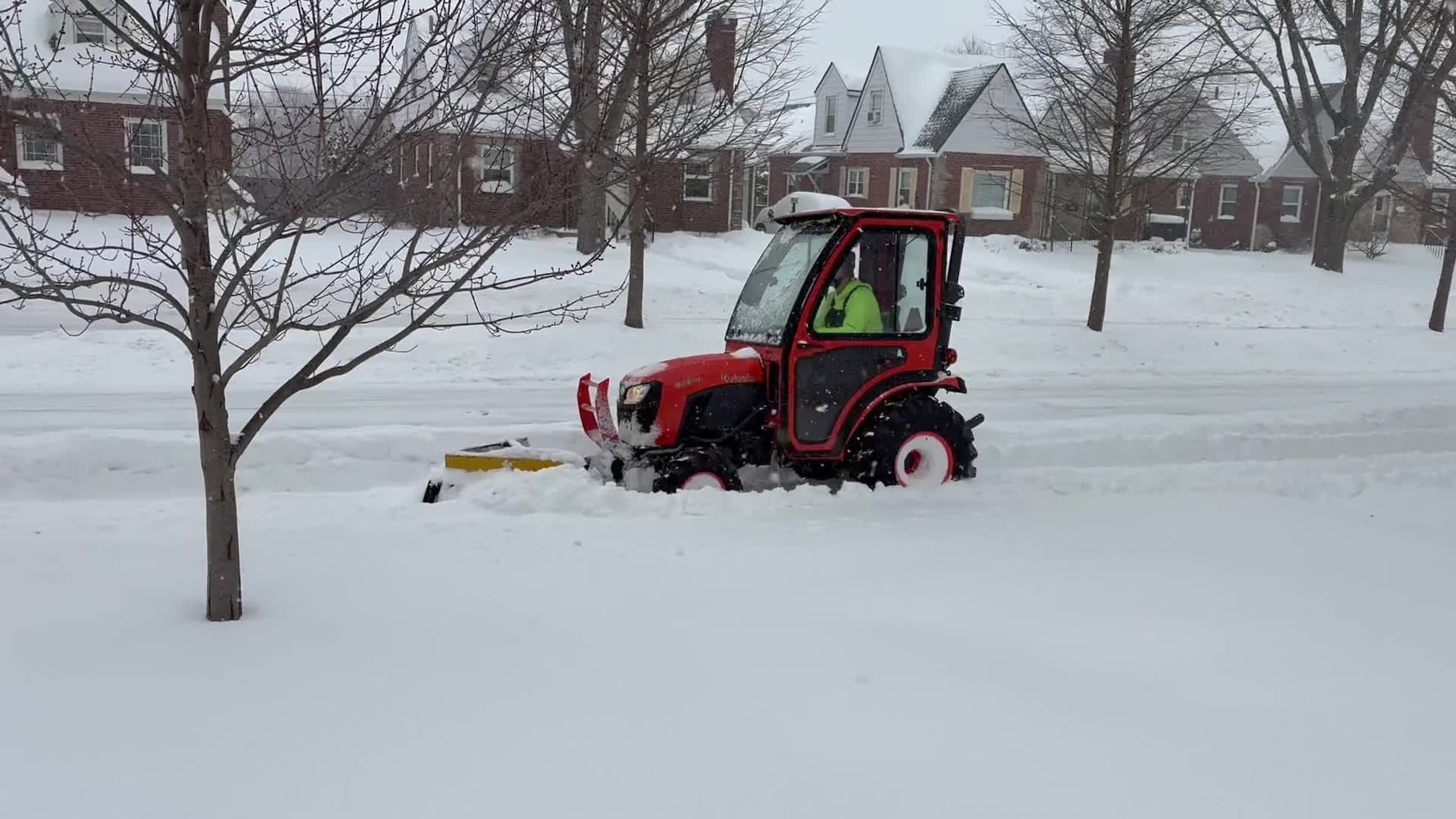 Oakwood sidewalk plow