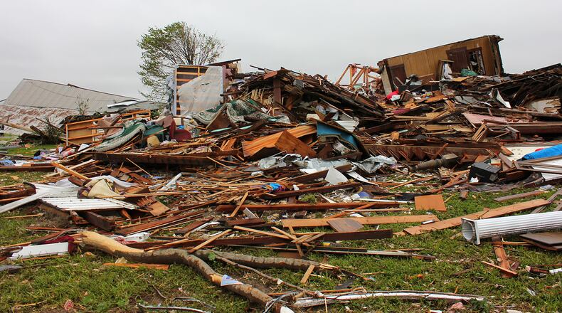 Damage photos taken by the National Weather Service of the damage caused by an EF3 tornado that hit Cedarville May 14, 2014.