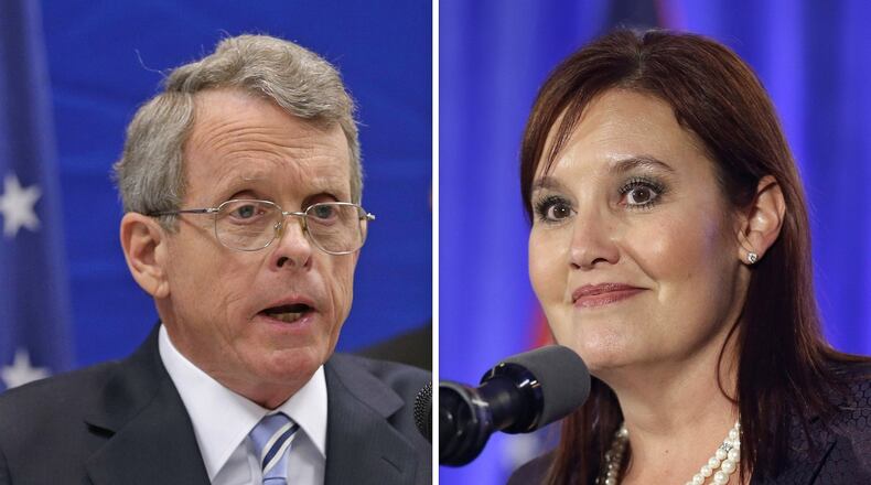 Ohio Attorney General Mike DeWine and Lt. Gov. Mary Taylor