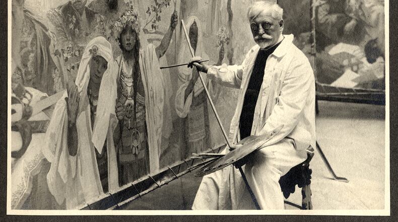 Alphonse Mucha was a Czechoslovakian artist and a leader of the Art Nouveau movement.Courtesy of Dayton Art Institute and the Dhawan Collection.