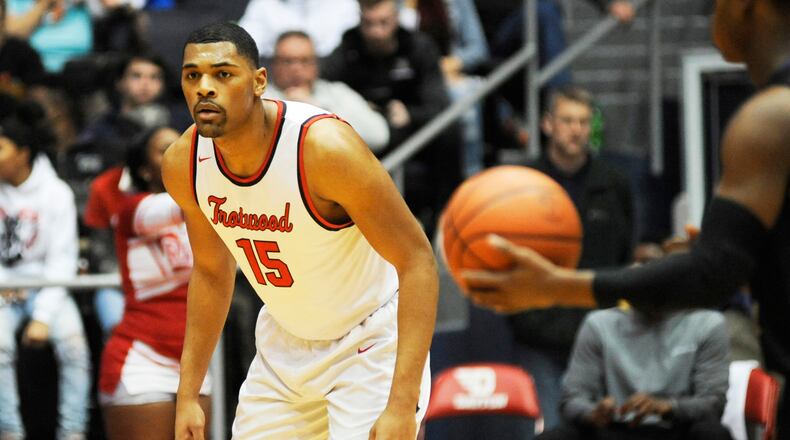 Trotwood-Madison and senior Justin Stephens will play Cincinnati Aiken in a D-II regional semifinal at Trent Arena at 5:30 p.m. Thursday, MARCH 14. MARC PENDLETON /STAFF