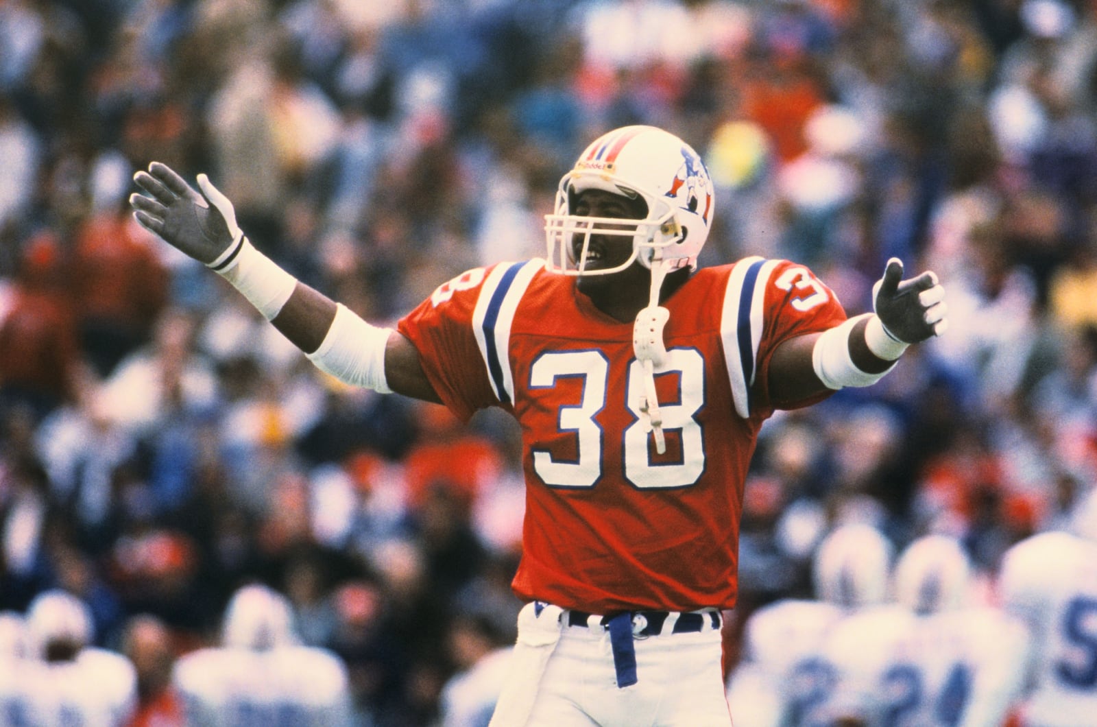Roland James, a 1976 Greeneview High graduate, played defensive back for the New England Patriots in Super Bowl XX. Photo courtesy of the New England Patriots