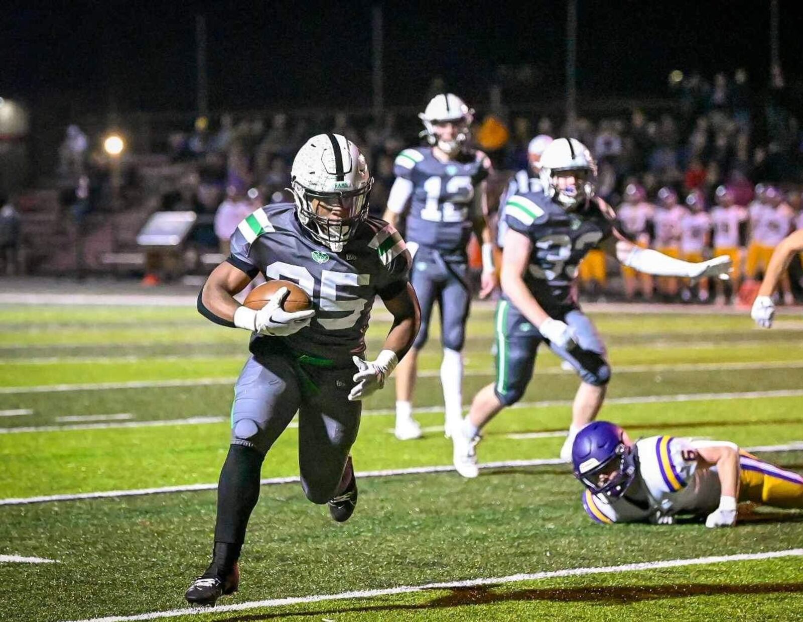 Badin's Lem Grayson (25) carries the ball against Bellbrook on Friday, Nov. 3, 2023. Betsey Miyahara/CONTRIBUTED
