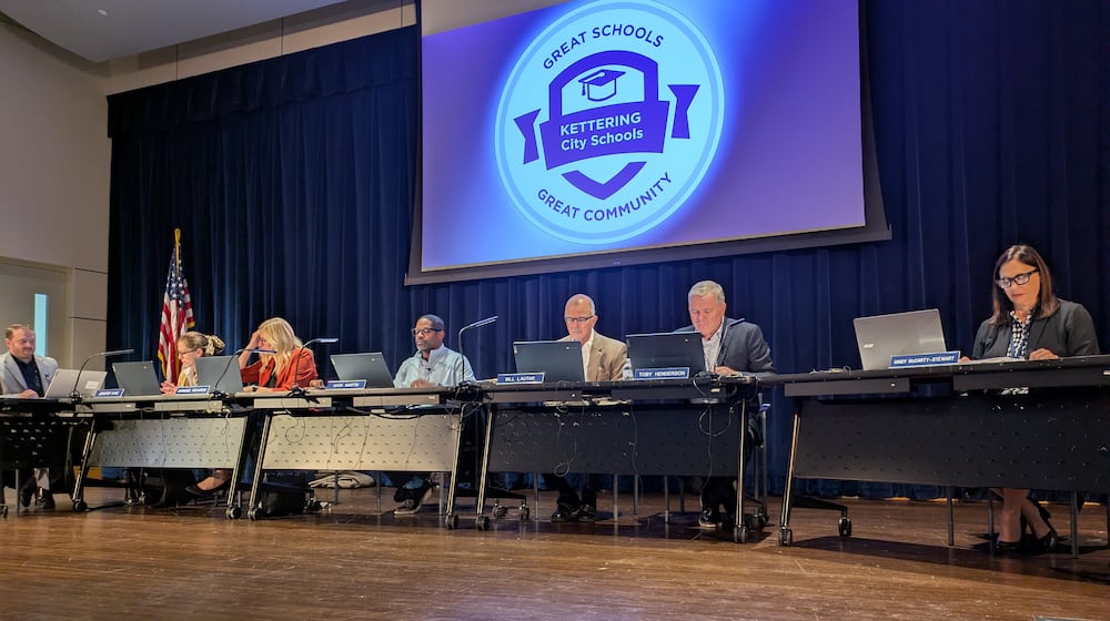The Kettering Board of Education on Tuesday, Jan. 6, 2026, authorized agreements for the future demolition of Van Buren Middle School and reconfiguration of Kettering Middle School to accommodate additional students. SAM WILDOW/STAFF