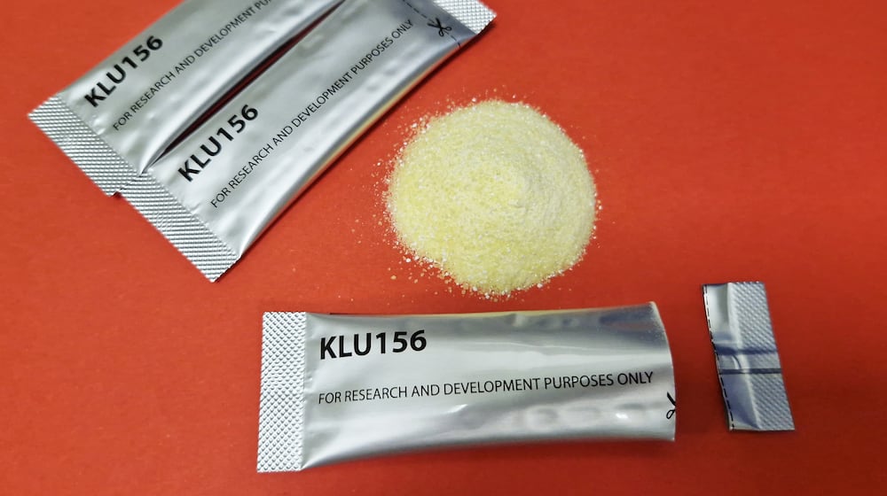 This October 2024 image provided by Novartis shows GanLum, a new anti-malaria treatment, at a manufacturing facility in Slovenia. (Novartis via AP)