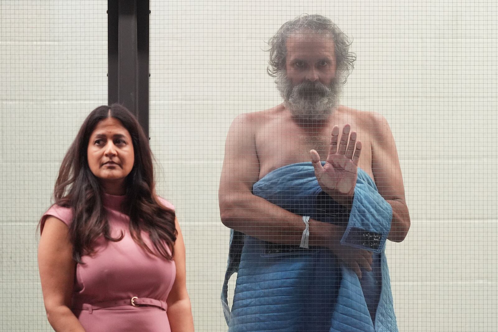 Jimmy Wayne Carwyle, right, gestures next to attorney Toral Malik during an arraignment in Los Angeles, Thursday, May 8, 2025. (AP Photo/Jae C. Hong, Pool)