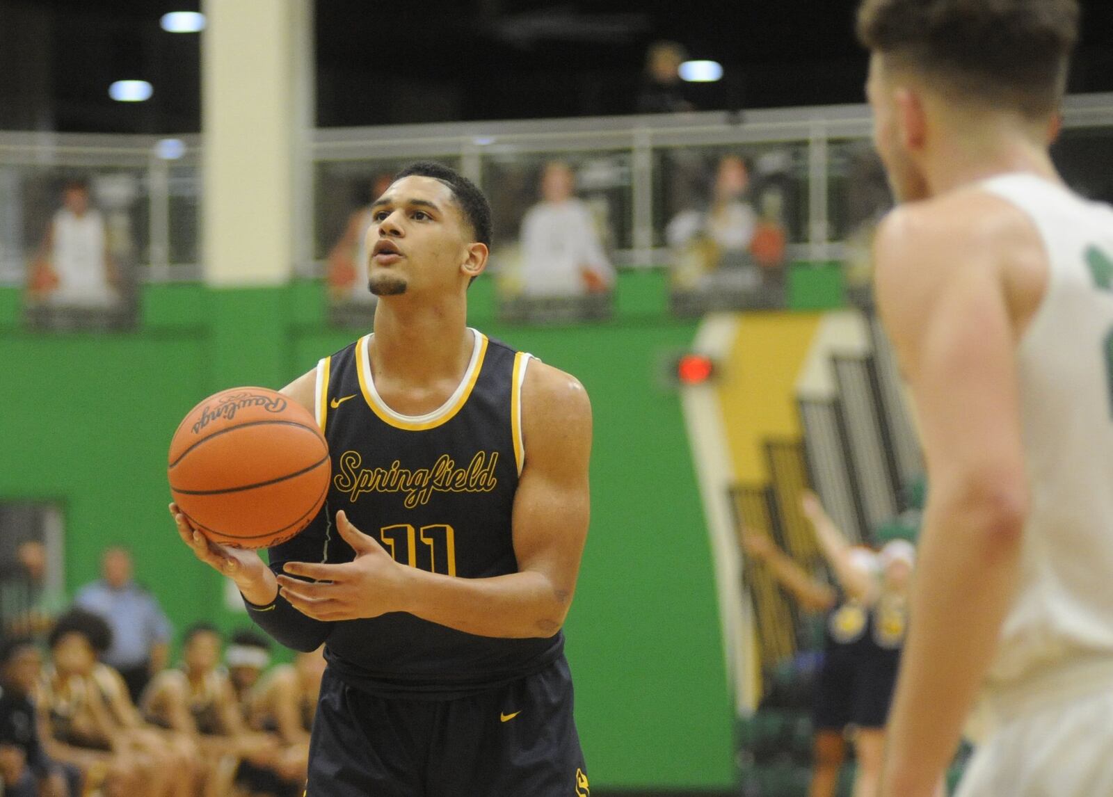 Springfield’s Leonard Taylor. Springfield defeated host Northmont 71-49 in a boys high school basketball game on Friday, Dec. 22, 2017. MARC PENDLETON / STAFF