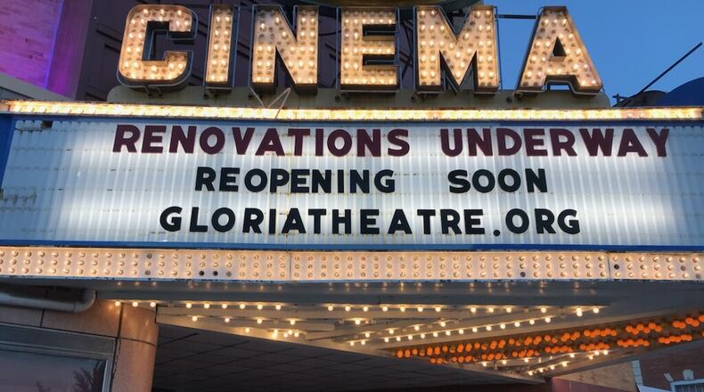 The Gloria Theatre in Urbana will be closed for a few weeks due to renovations. Contributed