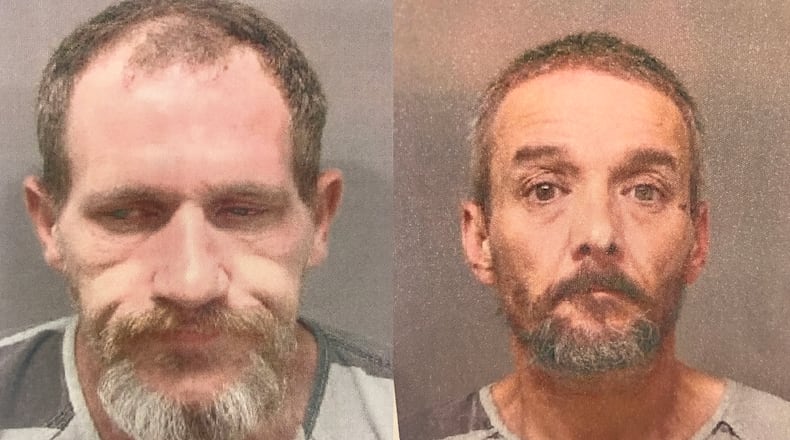 Jeff Jenkins, left, and Ronald Moore, right