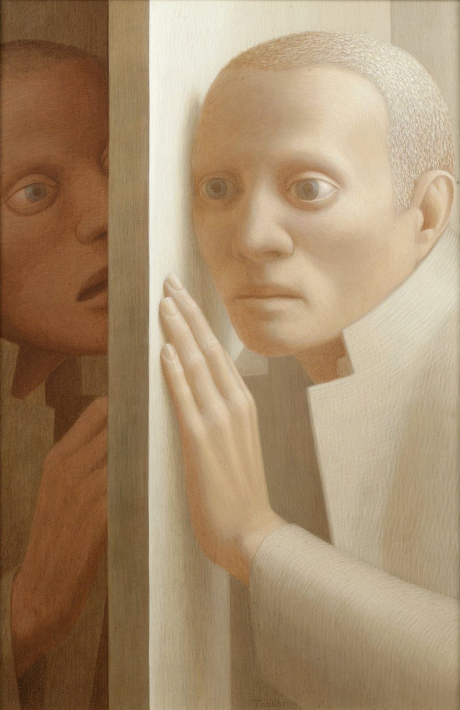 George Tooker painting’s “Voice II” will be shown along with his self-portrait at the DAI exhibit. CONTRIBUTED