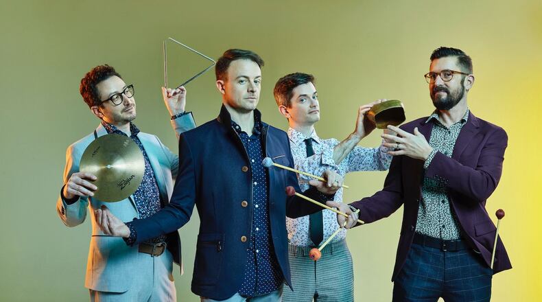 The Grammy Award-winning Third Coast Percussion quartet will perform at 7 p.m. April 1 in Weaver Chapel as part of special Wittenberg Series programming for the spring semester. CONTRIBUTED