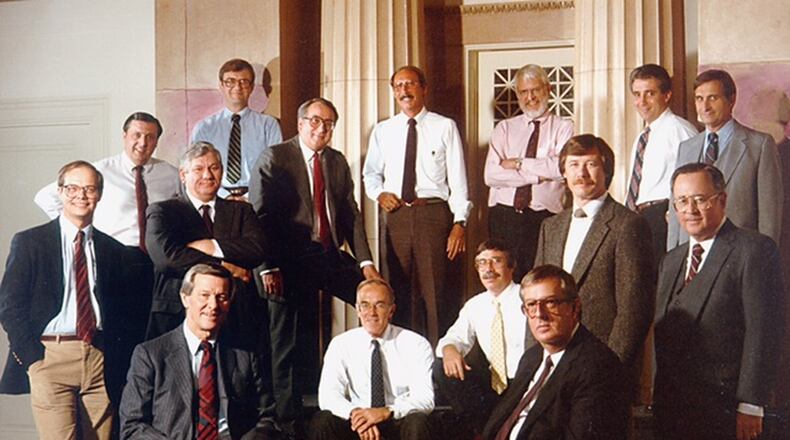 Architects for LWC Incorporated pose in 1986. CONTRIBUTED