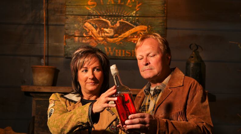 Joe and Melissa Duer launched Indian Creek Distillery in 2012, using the same pot stills that Melissa Duer’s ancestors used in the early 19th century — and that her great-grandfather hid from federal agents during Prohibition in the 1920s. The distillery is poised to expand its product line and recently received recognition from Wine Spectator magazine. File photo by Jim Witmer/Staff