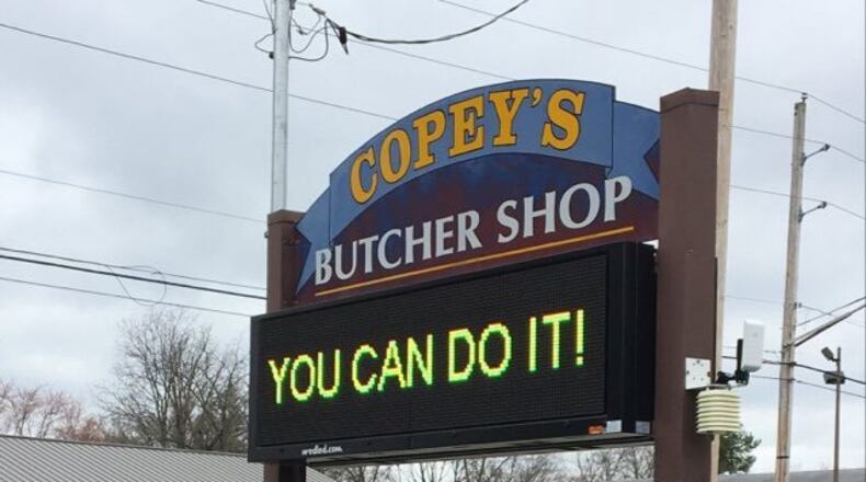 Copey’s often posts encouraging messages on their sign like this as the pandemic began back in March. Pam Cottrel/Contributor