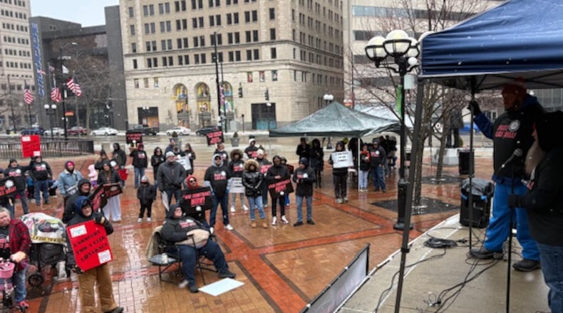 Mail carriers with the National Association of Letter Carriers gathered in downtown Dayton on Sunday to rally for fair contracts. The current NALC contract expires in March and negotiations are set to begin in the coming weeks. CONTRIBUTED