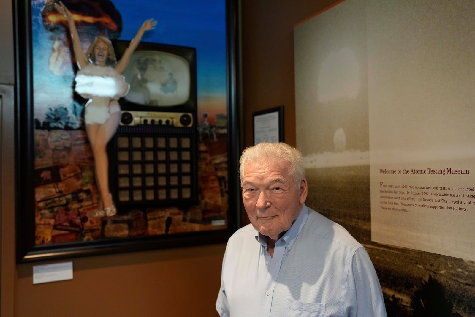 Robert Friedrichs poses for a photo at the Atomic Museum, on April 16, 2025, in Las Vegas. (AP Photo/John Locher)