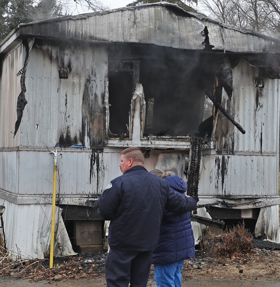 PHOTOS: Champaign County Mobile Home Fire