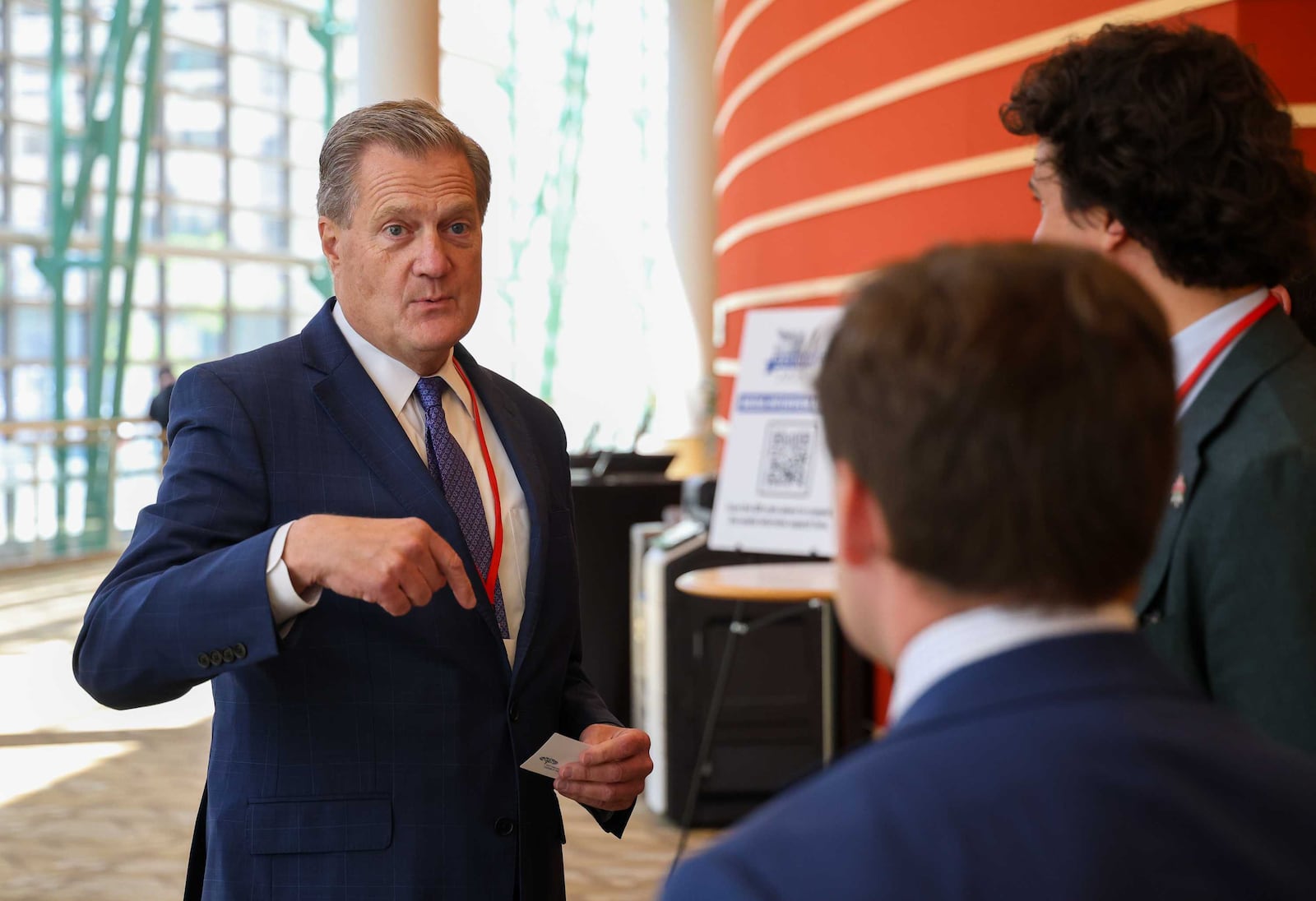 Congressman Mike Turner speaks to delegates following the NATO Parliamentary Assembly Monday, May 26, 2025. BRYANT BILLING / STAFF