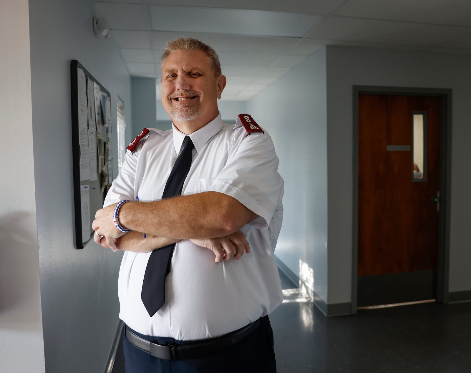 Springfield Salvation Army Corps Officer Dave Rhodes poses for a portrait on Tuesday, July 15, 2025, at Springfield Salvation Army. He just started this position on July 1. JOSEPH COOKE/STAFF
