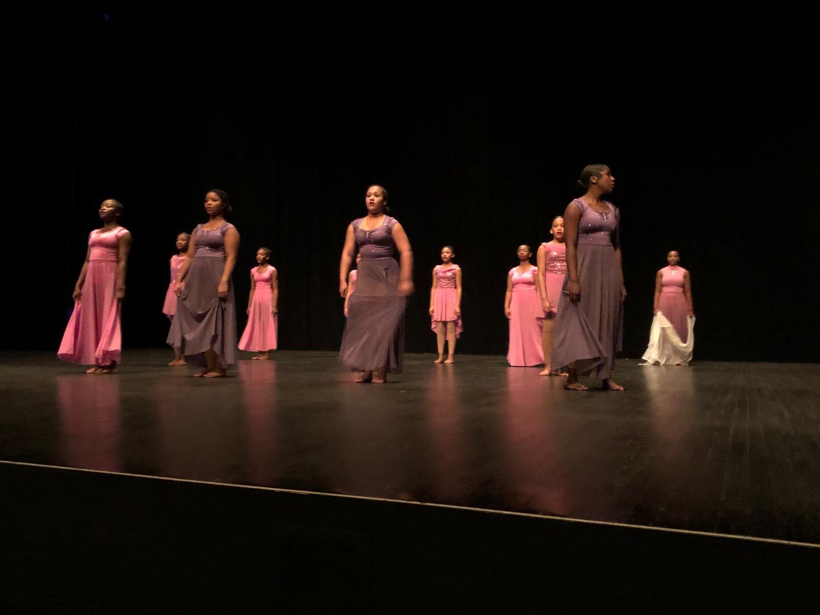 Members of Anointed Dance Academy from Dayton did the opening performance for Sunday's Dance Stomp Shake show at Springfield's Clark State Performing Arts Center.