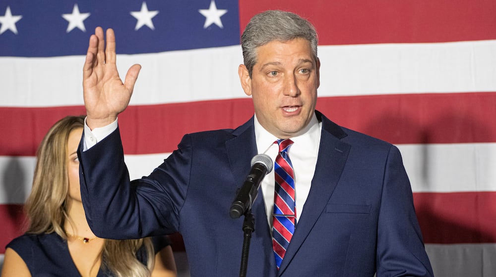 Tim Ryan, the Democratic former Congressman from northeast Ohio perhaps best known for his unsuccessful 2022 U.S. Senate challenge against JD Vance, announced Friday that he won’t challenge his party’s gubernatorial front-runner Amy Acton. (AP Photo/Phil Long)