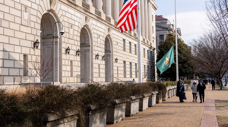 FILE — The Internal Revenue Service in Washington, Jan. 24, 2025. The Trump administration started firing about 6,700 employees at the Internal Revenue Service on Thursday, Feb. 20, according to people familiar with the matter, extending its cost-cutting measures to the federal agency responsible for collecting tax revenue from millions of Americans. (Eric Lee/The New York Times)