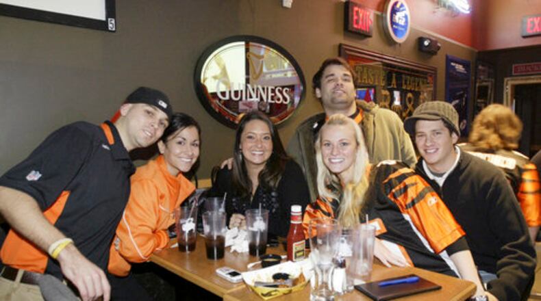 Cincinnati Bengals fans at Buffalo Wild Wings in Kettering for their big game against Kansas City Chiefs on Sunday, Dec. 27.