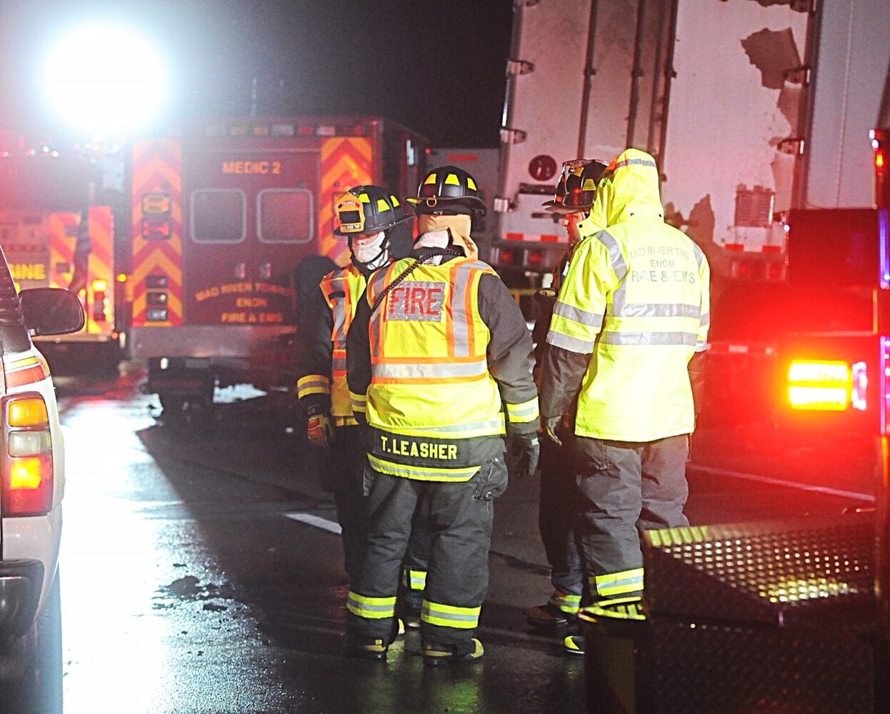 One killed after semi strikes Mad River Twp. medical vehicle