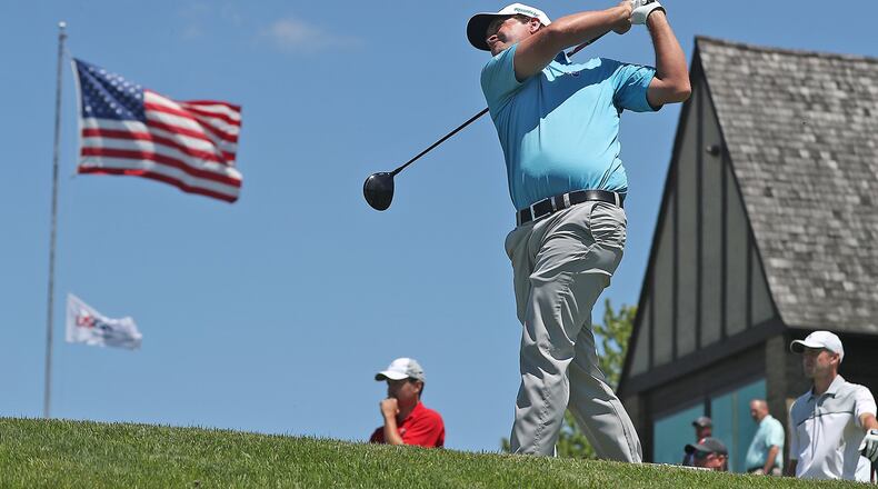 Brian Stuard, from Michigan, tees off during the U.S. Open Sectional Qualifier at the Spingfield Country Club in 2018. S Bill Lackey/Staff