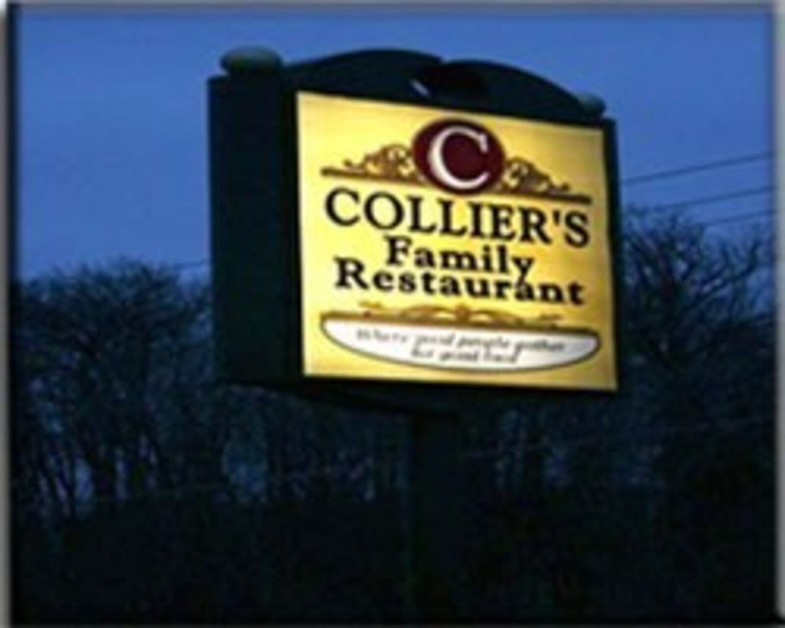 Collier s Family Restaurant is lcoated at 2800 West 1st St. in Springfield.