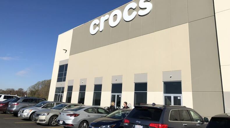 The Croc's distribution center near the Dayton International Airport.