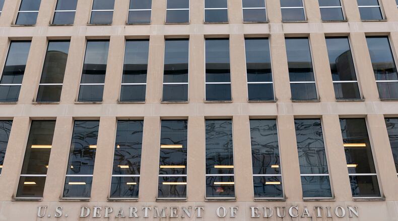 FILE - The U.S. Department of Education building is seen in Washington, Nov. 18, 2024. (AP Photo/Jose Luis Magana, File)