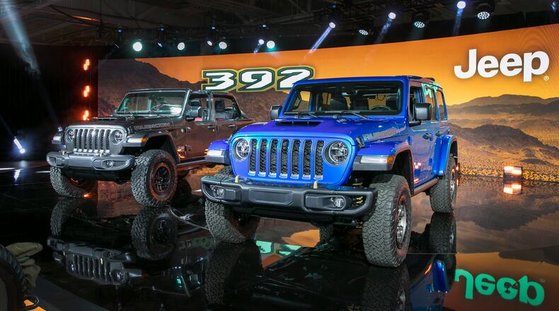 The 2021 Jeep Wrangler Rubicon 392 – the most capable and powerful Wrangler yet – packs the potent 6.4-liter V-8 engine, delivering 470 horsepower and 470 lbs.-ft. of torque. Jeep photo