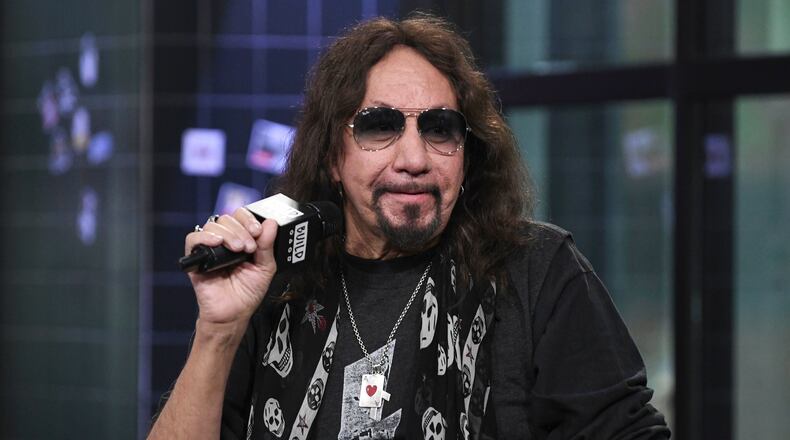 FILE - Ace Frehley participates in the BUILD Speaker Series to discuss his album "Spaceman" in New York on Oct. 16, 2018. (Photo by Evan Agostini/Invision/AP, File)