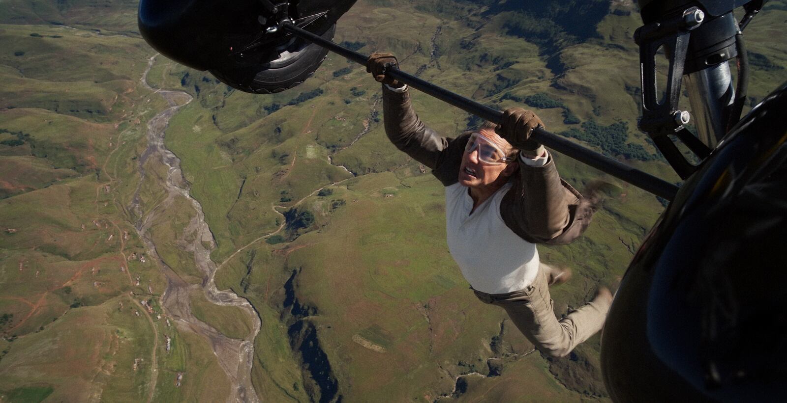 This image shows Tom Cruise in a still from the film "Mission: Impossible - The Final Reckoning." (Paramount Pictures via AP)