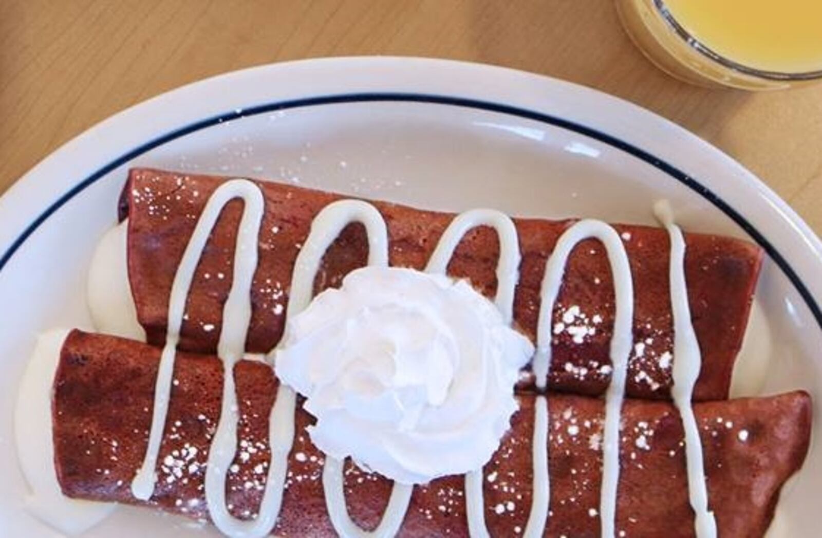 IHOP’s Red Velvet Crepes. CONTRIBUTED