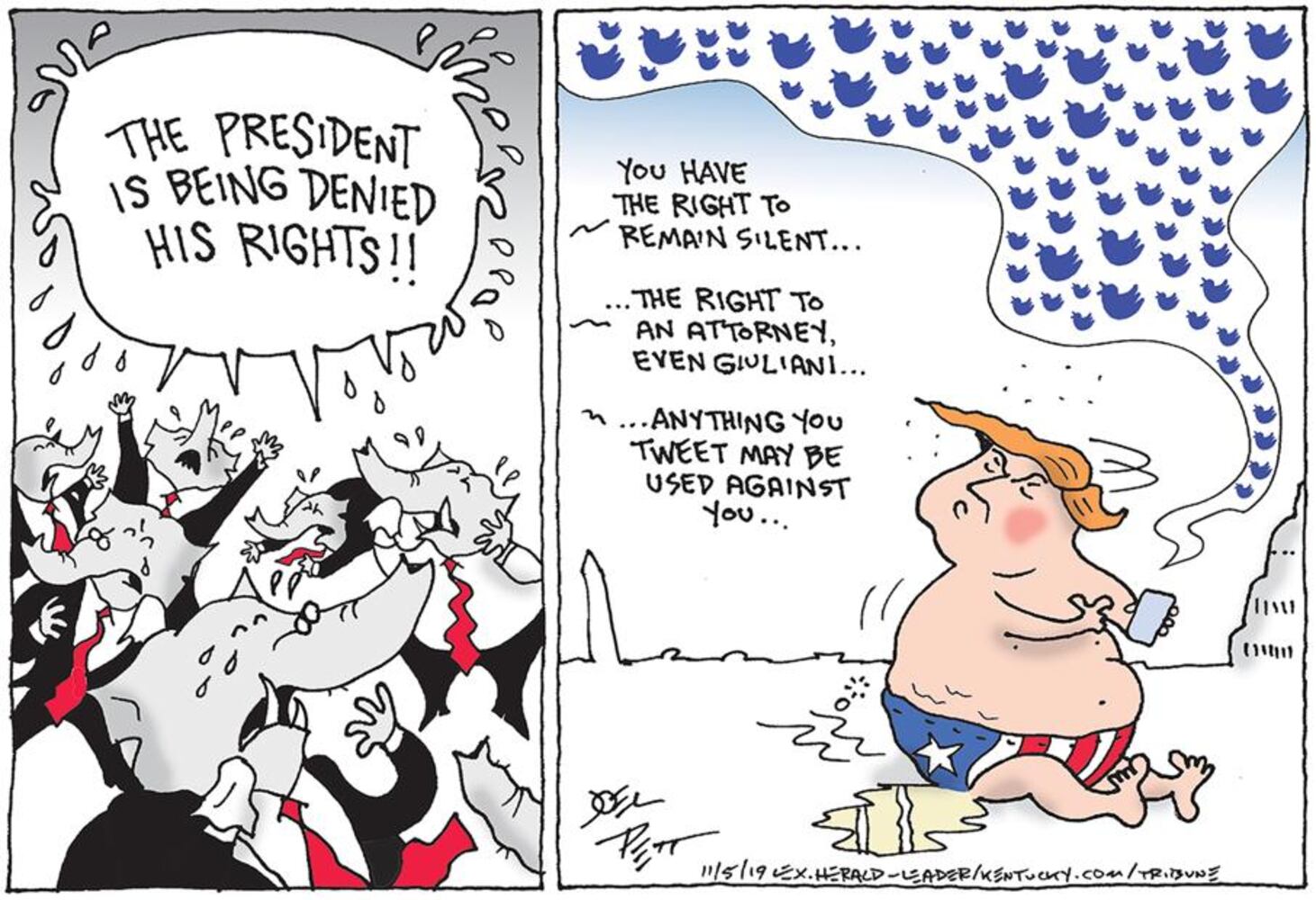 Week in cartoons: Medicare for all, Popeyes and more