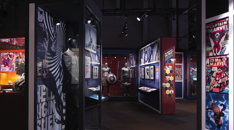 The Marvel Universe of Super Heroes exhibition.