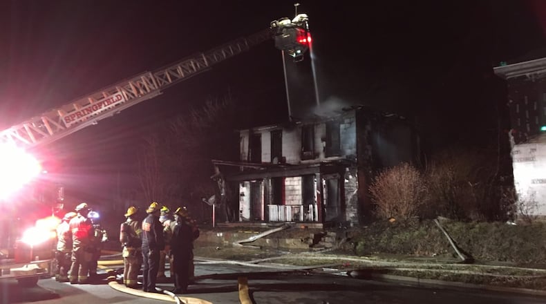 A fire broke out in a duplex on Jan. 1 on East Rose Street. NOAH FICKERT/STAFF