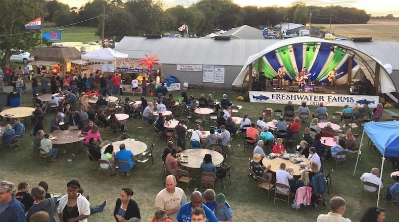 The annual Ohio Fish & Shrimp Music Festival will return for its 23rd year during three Saturdays in a row on Sept. 6, 13 and 20 at Freshwater Farms of Ohio, 2624 N. U.S. 68, north of Urbana. Contributed